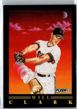 1991 Fleer Pro-Visions Will Clark #2
