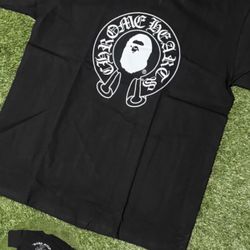 Chrome heart bape t shirt 