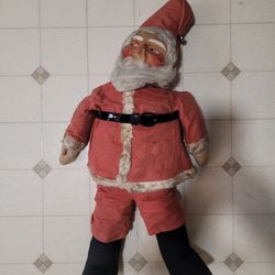 Vintage antique 1920 German Buck Ram Santa with no hair detail 23 in tall
