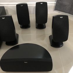 5.1 Klipsck Speakers And Subwoofer 