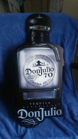 DONJULIO 70 TIN METAL TEQUILA SIGN