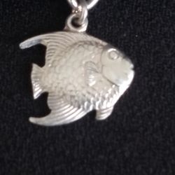 VTG.STERLING SILVER 925~ FISH CHARM