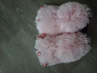Pink bear shoes