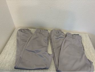 Set of 2 Men’s size Adult Small Grey Score Baseball Pants - sports gear - Simi Valley