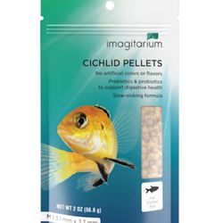 Imagitarium Cichlid Fish Pellets Medium M / 4mm 2oz