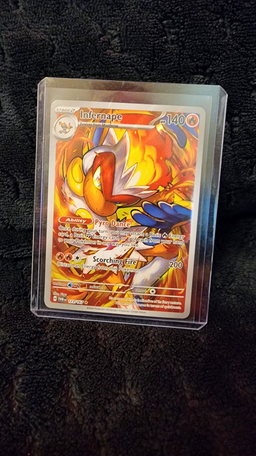 Infernape Twilight Masquerade Illustration Rare Pokemon TCG