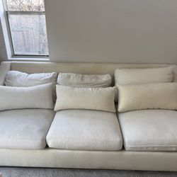 Pottery Barn White Sofa – Used 