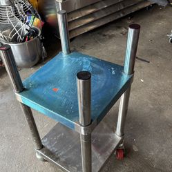 NEW Stainless Steel Rice Warmer Stand With Wheels 