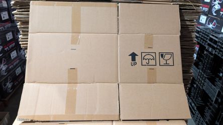 18x14x10 And 18x14x12 Boxes Thick Corrugated Heavy Duty Box Cardboard Scrap Paper Moving Retail Packing