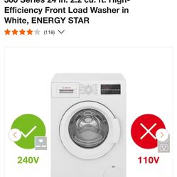 Bosch Washer 2.2  Front Loader