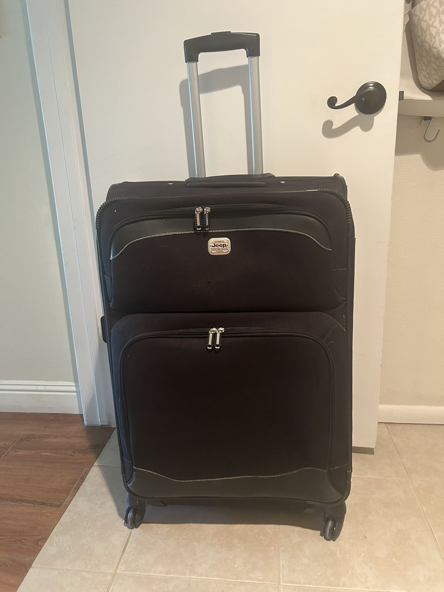 Jeep4 wheel Black Suitcase-30 1/2 x 19 1/2 x 12”-64th St & Bell