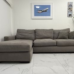 Living Room Grey Couch