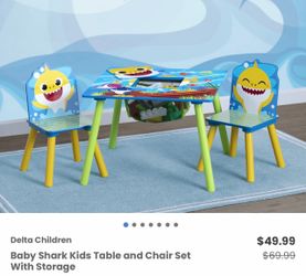 Baby Shark Table and Chair Set