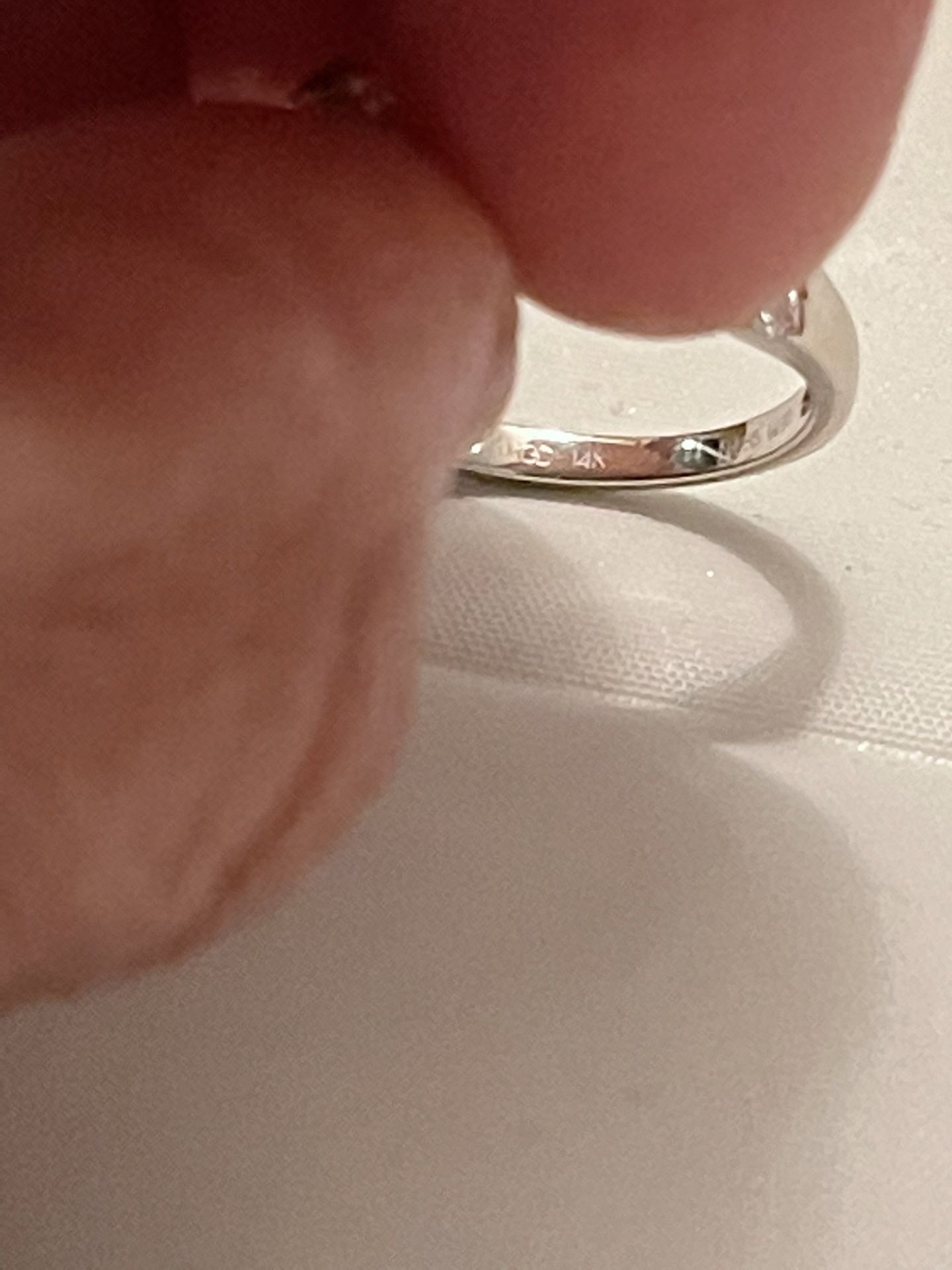14K White Gold .85 TCW Cluster Teardrop Woven Engagement Ring