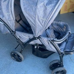Baby Joy Double Stroller 