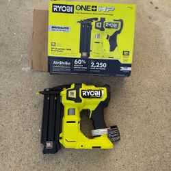RYOBI ONE+ HP 18V 18-Gauge Brushless Cordless AirStrike Brad Nailer (Tool Only)