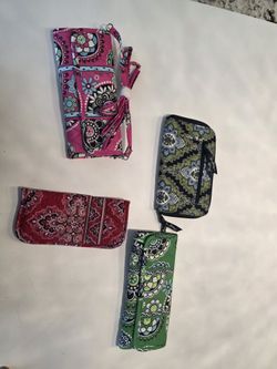 Vera Bradley Wallet Set (One new with tag, others barely used/mint condition)
