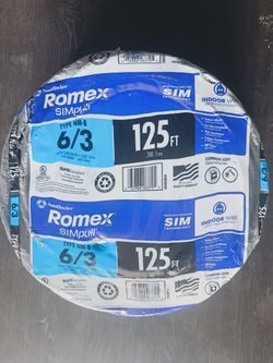 romex  New 6/3  125ft
