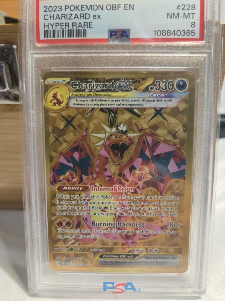 Charizard EX Obsidian Flames 228/197 PSA 8