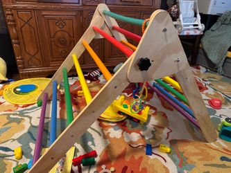 Pikler triangle toddlers babies play exercise toy