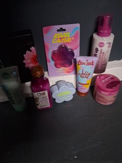 Body washes,lotions,shave foam,jelly soap conditioner, all for women looking yo smell  attractive and clean.