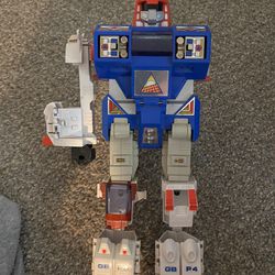 1985 Gobots Guardian 7246 Power Suit Warrior Bandai incomplete