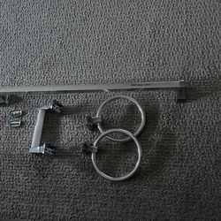 Complete Chrome Bath Set. Towel & Toilet Paper Holder