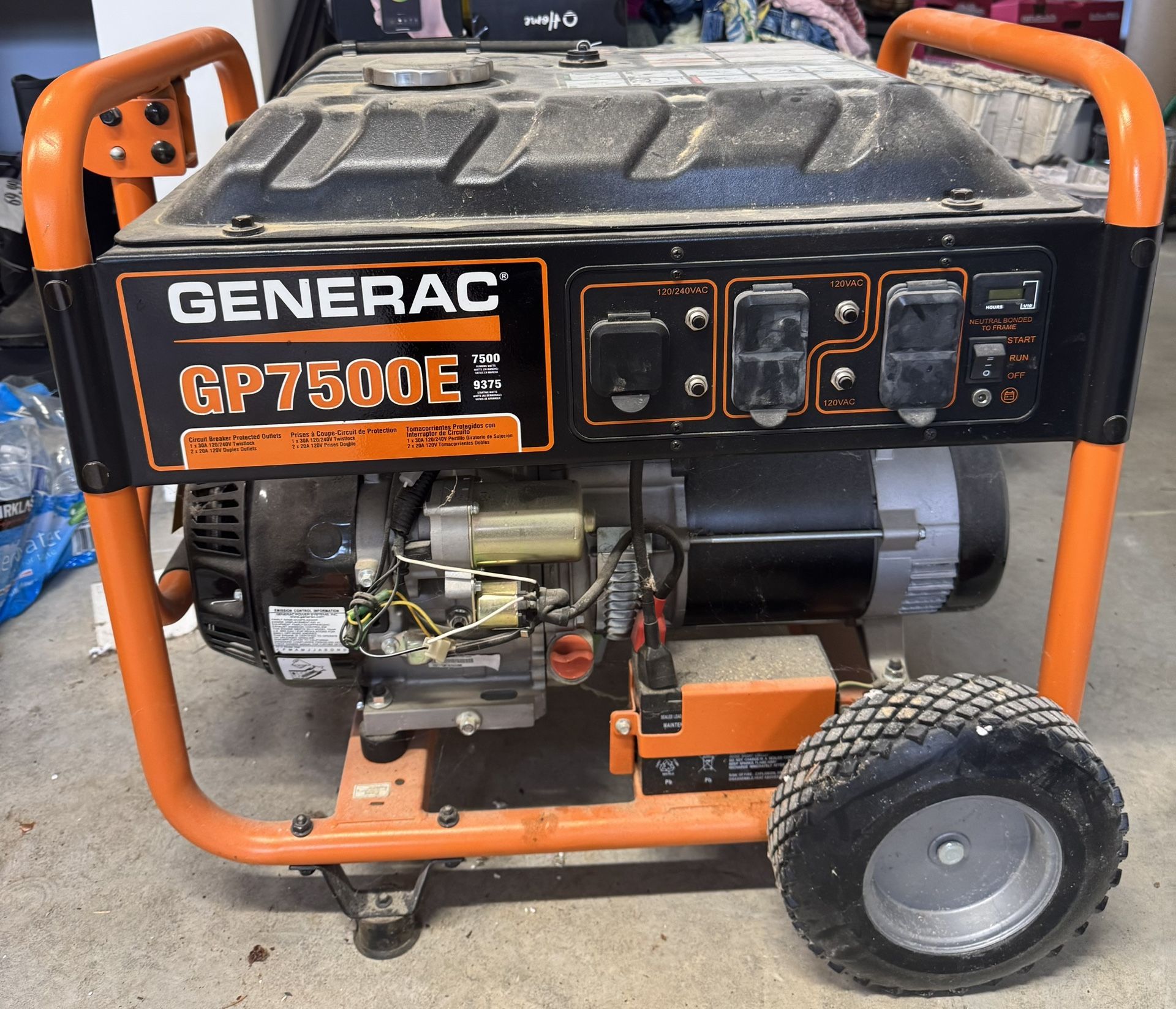Generac Gas Generator GP7500E