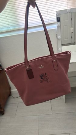 Coach x Disney Minnie Mouse Leather Tote Bag