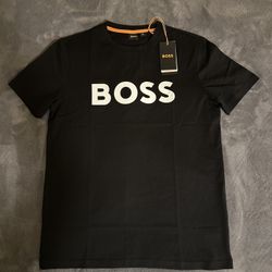 Hugo Boss Men Black T-Shirt