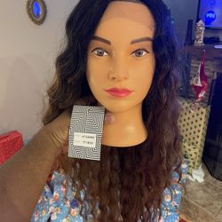 Joedir Lace Front Wigs 28" Long Curly Wavy Ombre Brown (synthetic But Nice!)
