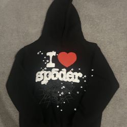 Sp5der | Heart SP5 Souvenir Hoodie Black