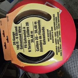 20 Gauge 6 Strand Galvanized Wire 100 Feet