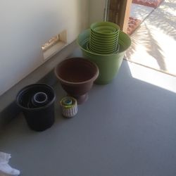 Various Planting Pots Large Medium Small Variety The Bulk $50 Separately Is Negotiable