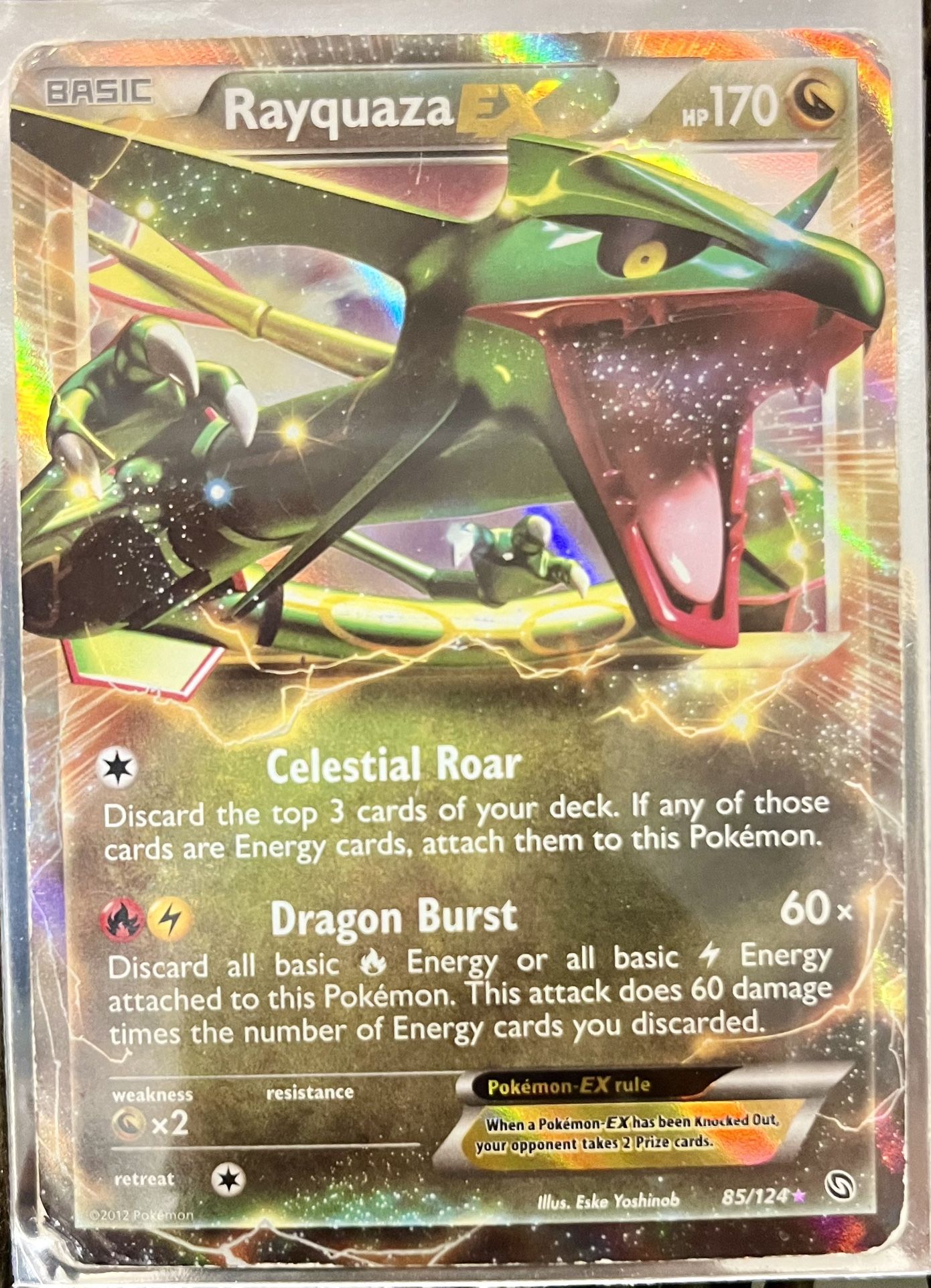 Pokémon Japanese Holo N 037/05 Rayquaza Ex 170Hp
