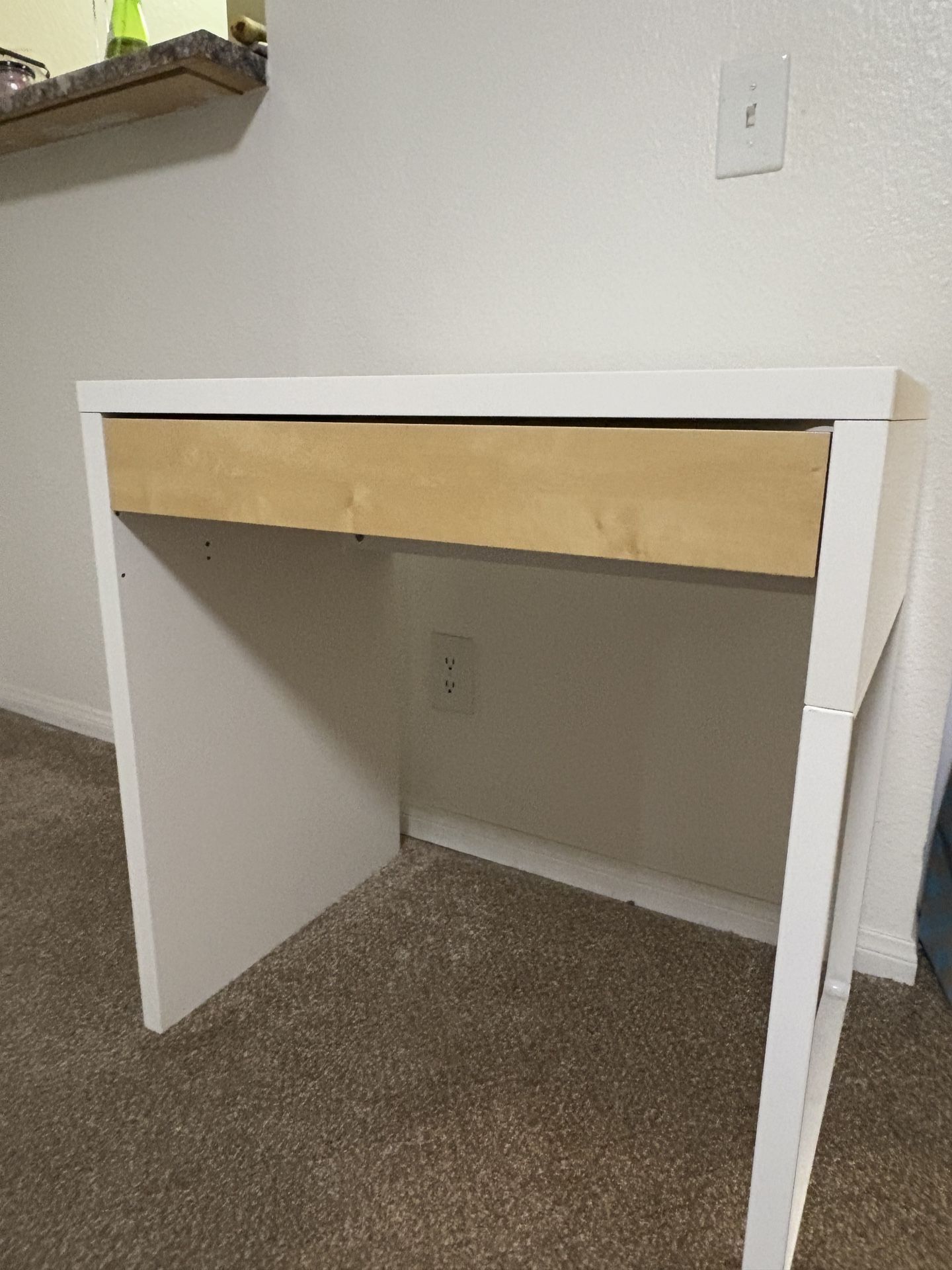 Small White Study Table-IKEA