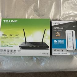 TP-Link Router AC1200 & Arris Surfboard Cable Modem 