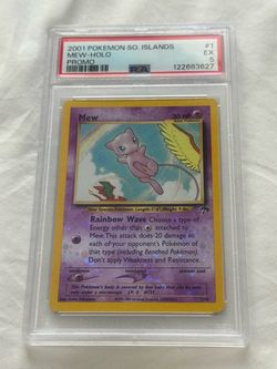 PSA 5 Mew Holo 2001 Pokemon Southern Islands Promo