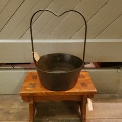 Antique Primitive Cast Iron Hearth Cooking Pot