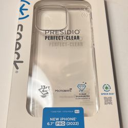 New iPhone 14 Pro Max Speck Presidio Perfect Clear Case
