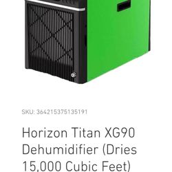 Horizon Titan Xg90 Dehumidifier