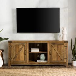 Wood Media Console / TV Stand