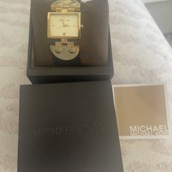 Michael Kors Snake Skin Leather Watch 
