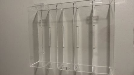 Clear Acrylic Collectible Display Case | 4 Compartments