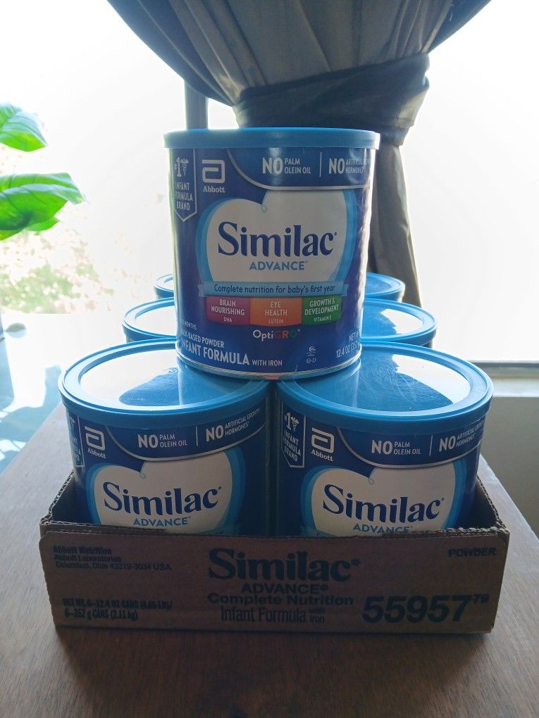 $20 For All 7 ; Similac Advance Powder Formula 7- 12.4 Oz Cans