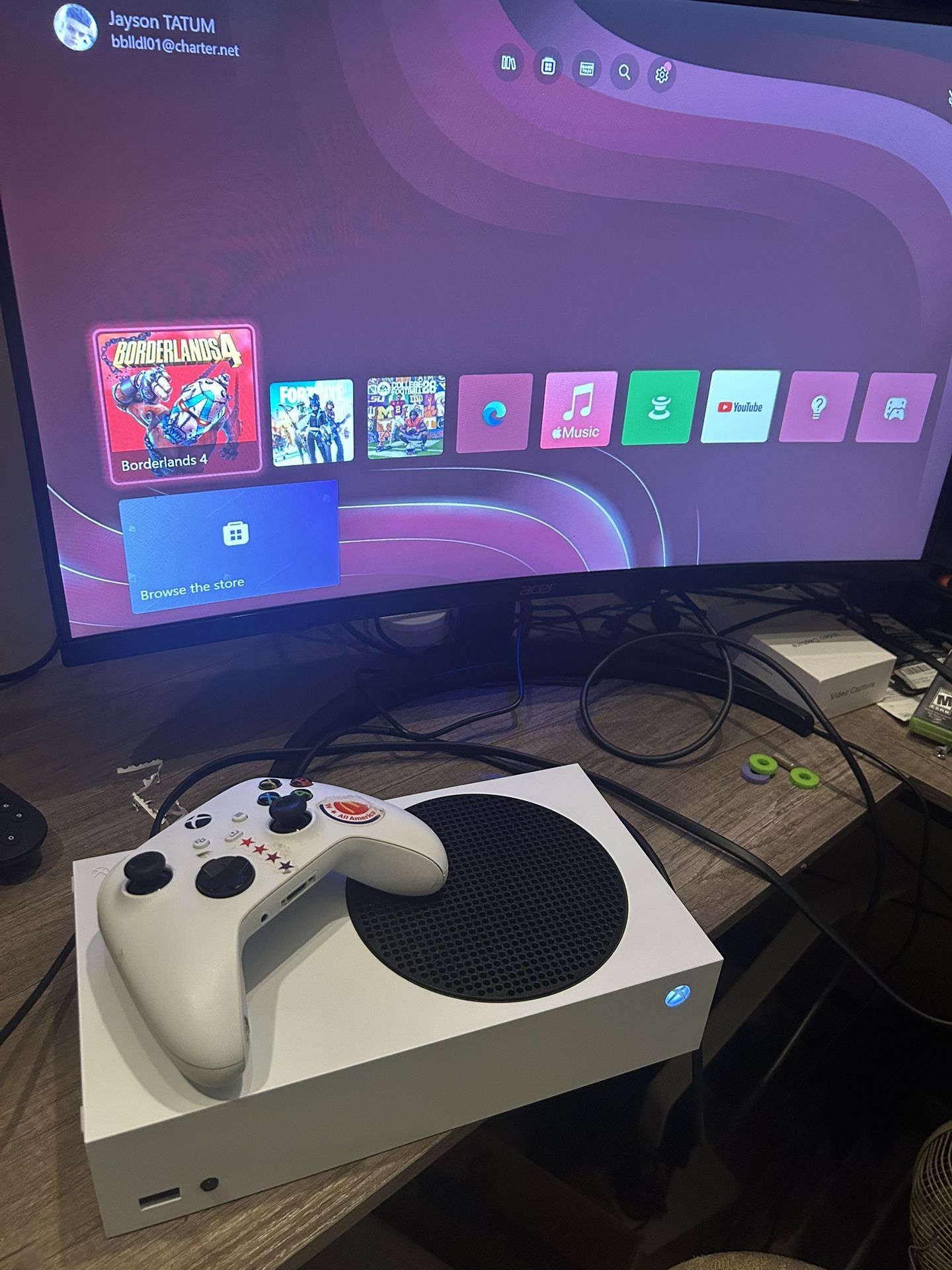 Xbox Series S 512 GB/ 180 HZ ACER MONITOR