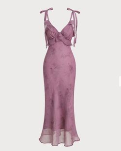 Purple Floral Dress