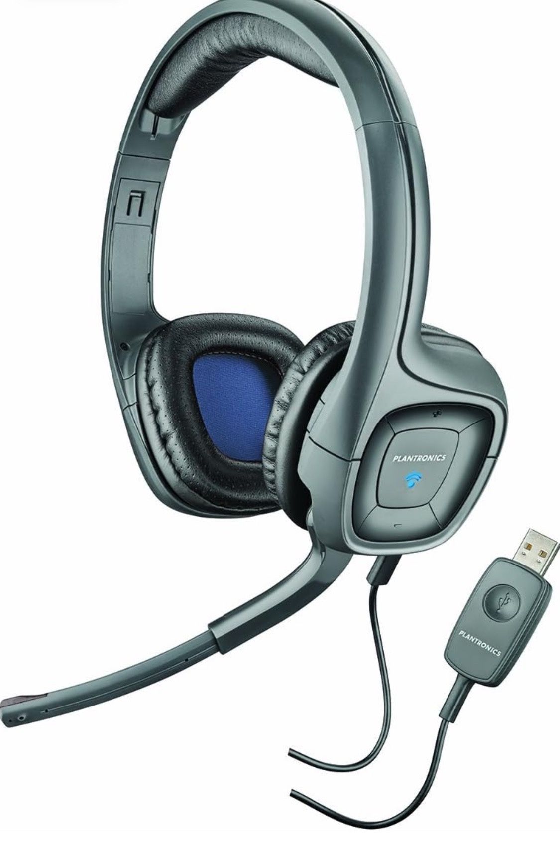Plantronics Audio 655 USB Multimedia Headset with Noise Canceling Microphone for PC and Mac