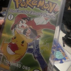 Pokemon Electric Tale #1 signed By Pikachu Japanese Actor
