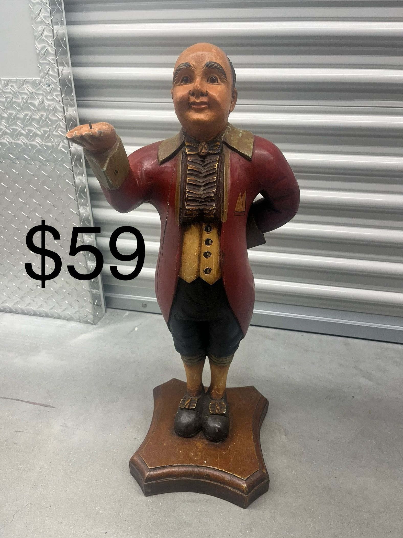 Vintage Butler Statue
